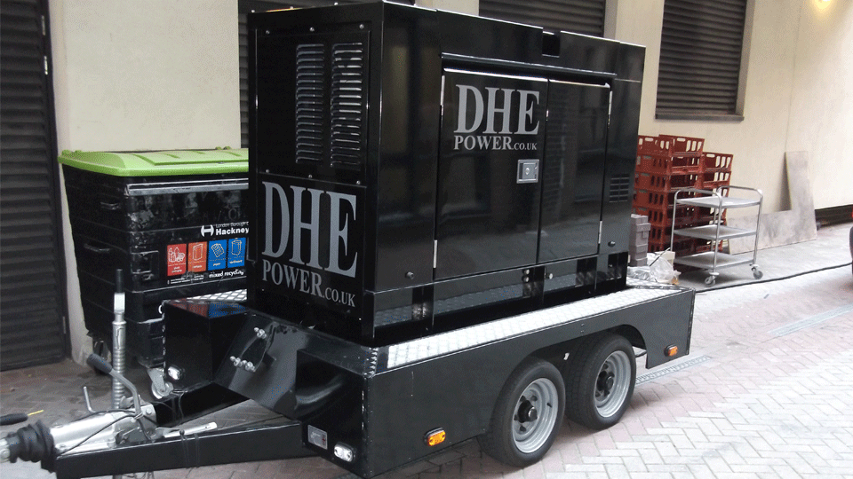 Durham Stage Hire 40KVA Ultra Silent Road Towable Diesel Generator